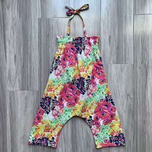 Briabay Handmade Floral Halter Romper